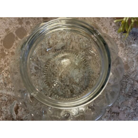 Apothecary Jar Extra Large 7” Wide 6.5” Tall 5” Opening Floral Flower Vase - Picture 2 of 7